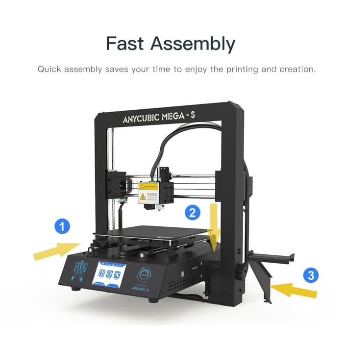 Anycubic Mega-S New Upgraded 3D Printer Large Size All Metal Ultrabase