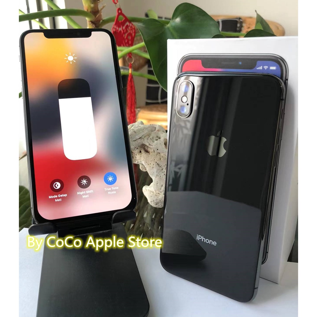 iPhoneX 64GB All Sim Silent Fullset Original Second Mulus100% Like New 3utools All Green ( Garansi 1 Tahun)