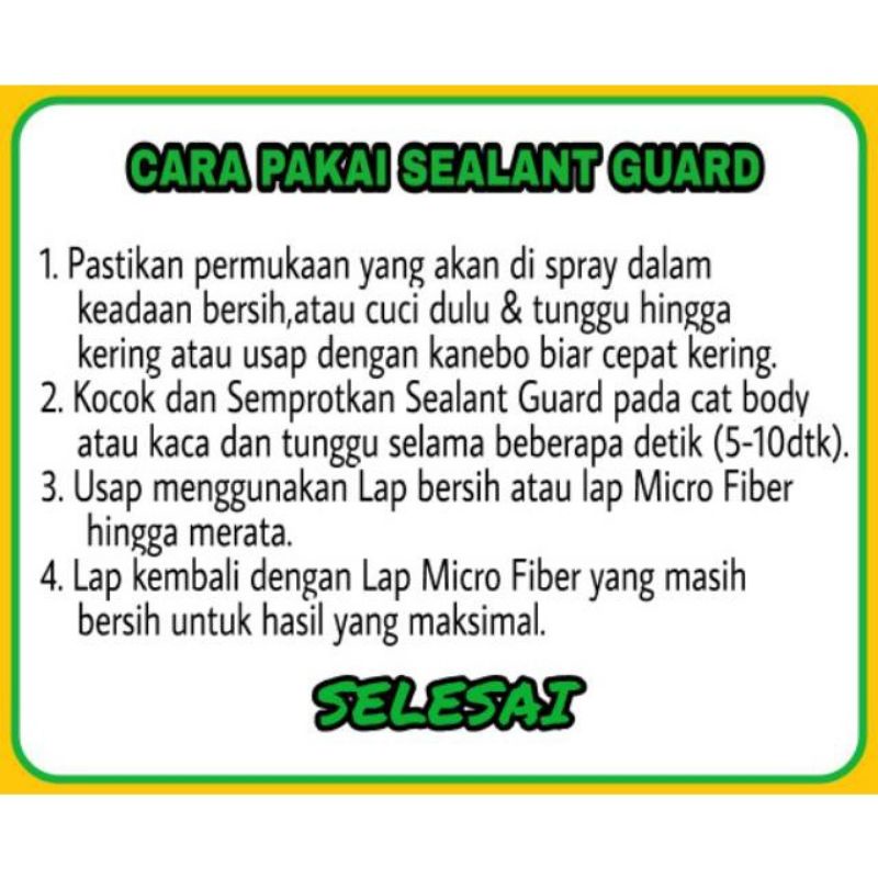 Pengkilap/Poles/Body Motor/Mobil/Pengkilat/Coating/Polish/Wax/Sealant Guard/By Microtech 500ML