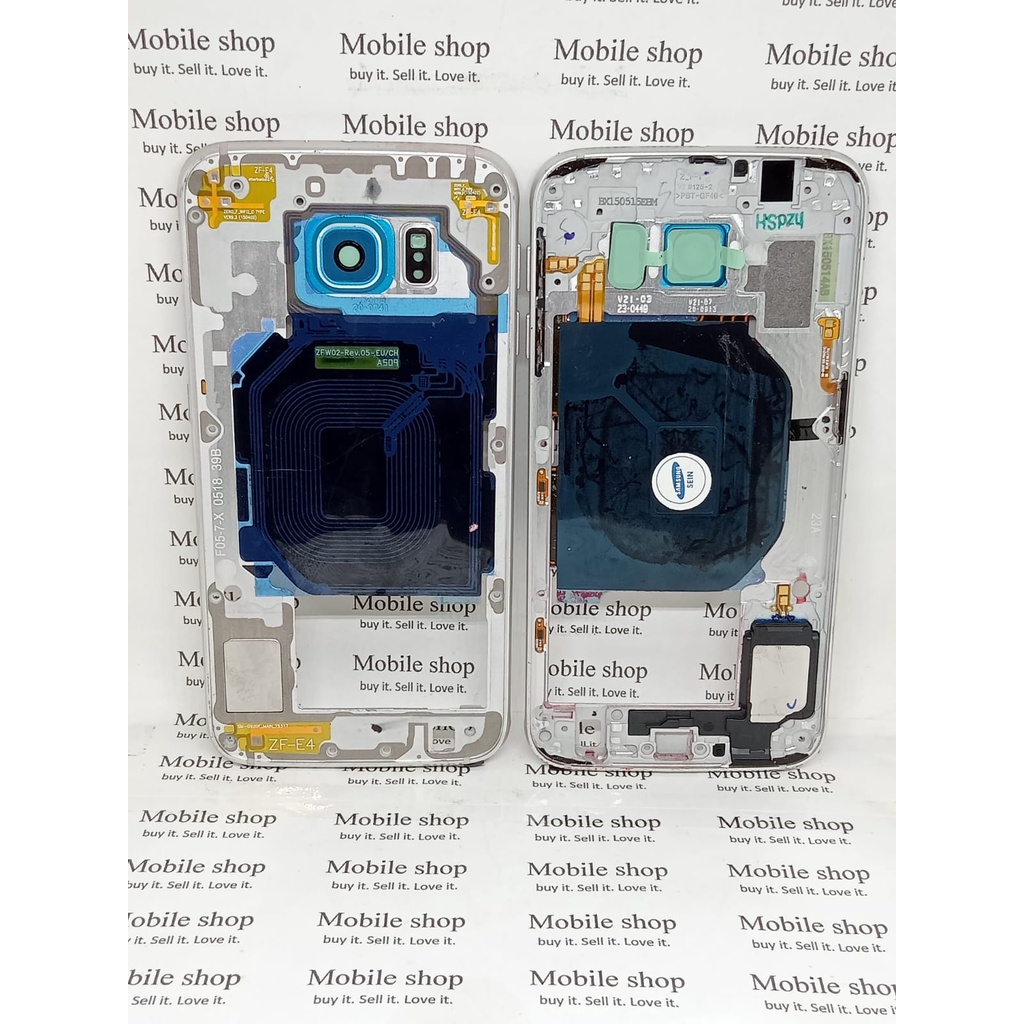 Frame bezel lcd tulang tengah tatakan lcd Samsung Galaxy S6 Flat - G920 - G920f ORIGINAL