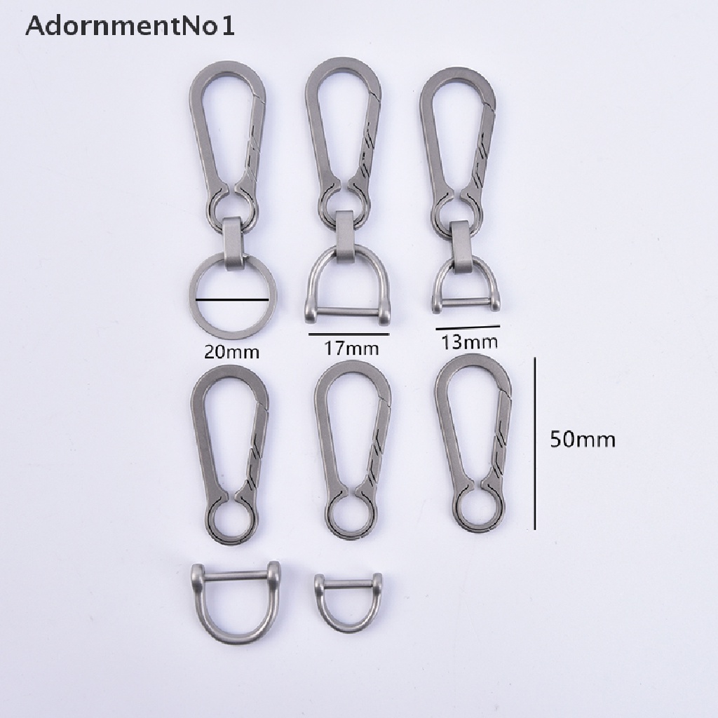 (AdornmentNo1) Gantungan Kunci EDC Bahan Titanium Alloy Untuk Outdoor