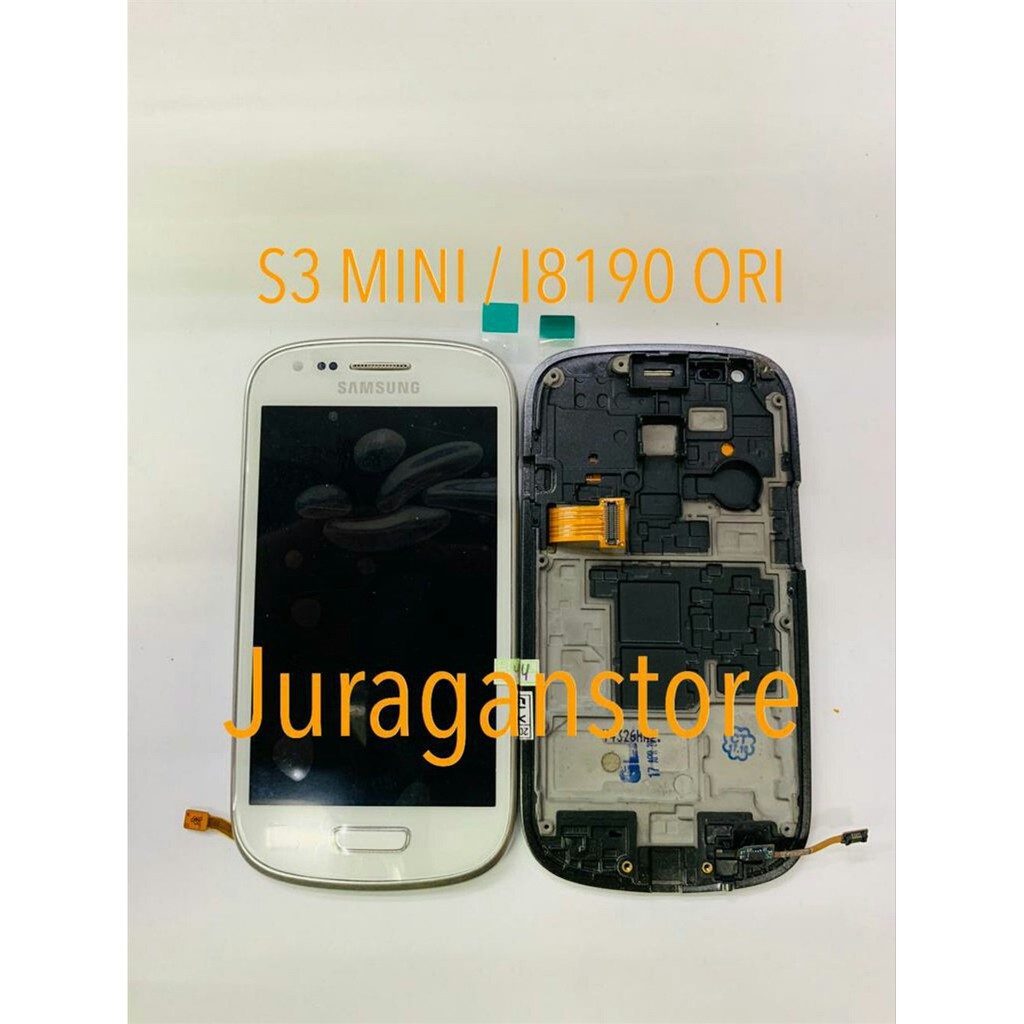 LCD TOUCHSCREEN SAMSUNG GALAXY S3 MINI I8190 FRAME COMPLETE ORIGINAL