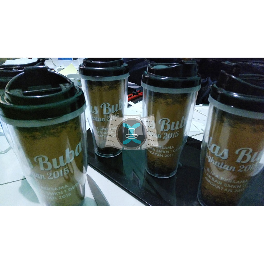 Botol Minum Tumbler Insert Paper Custom Murah FREE EDIT