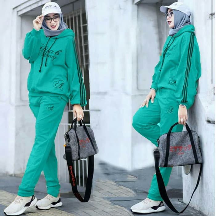 GAMIS MURAH  0036 SETELAN SPORTY HIJAB TOSCA GAMIS KEKINIAN