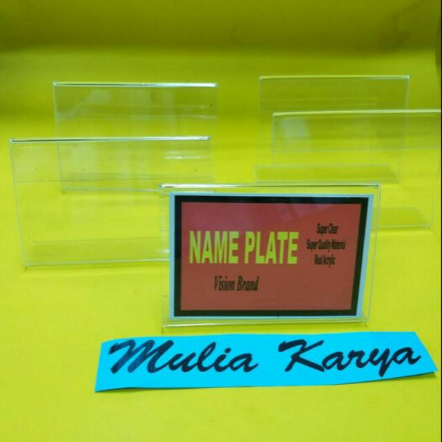 

Akrilik Name Plate 6x9 1 muka
