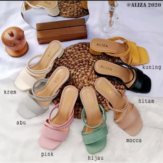 SANDAL CANTIK HEELS HAK TAHU TALI KEPANG KP-05