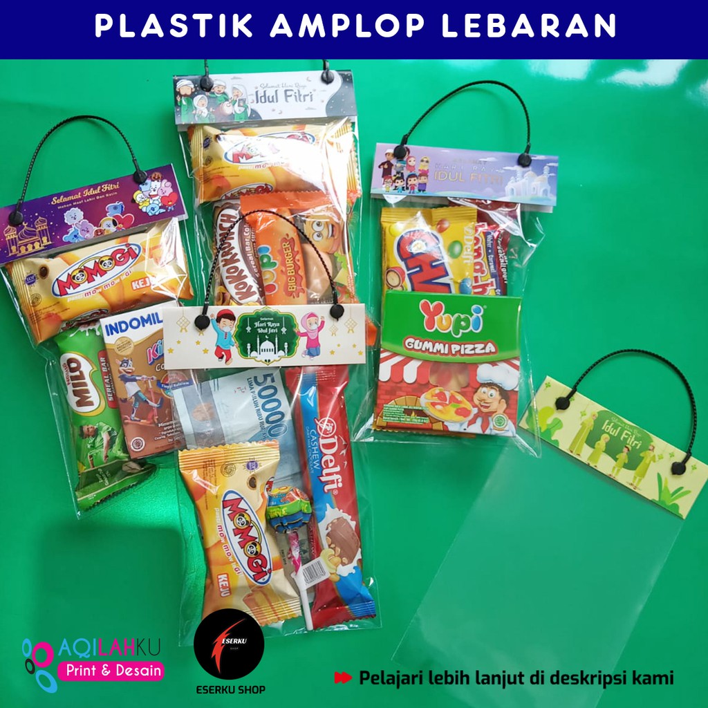 

(Per pack isi 10)TAS SNACK IDUL FITRI PLASTIK THR AMPLOP IDUL FITRI PERNIK IDUL FITRI MURAH