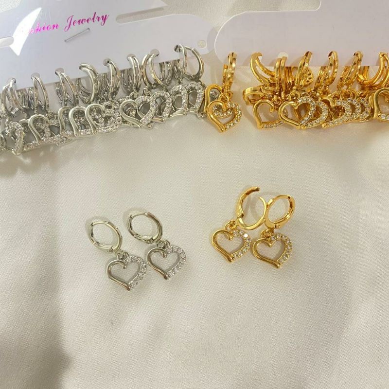 Fourfashion Anting Xuping Dewasa Motif Love Kekinian JX02