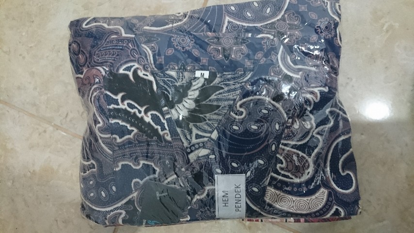 Trolistore Grosir Grup Batik Pria Motif Bppd Kemeja Batik Pria Coklat Hitam Lengan Pendek Pekalongan