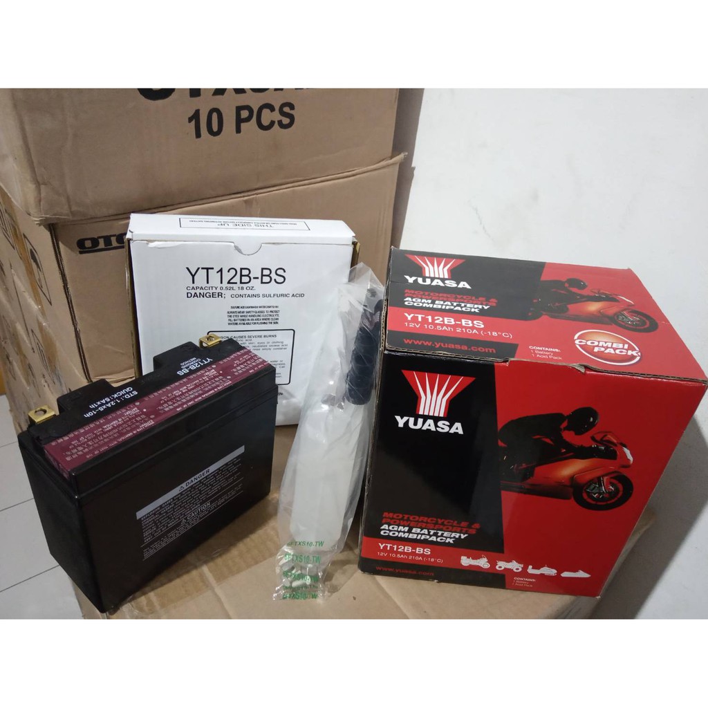 Aki / Accu / Battery Yuasa YT12B-BS 12V 10Ah Ducati Multistrada