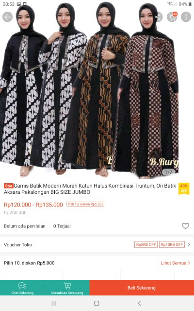 Gamis Batik Modern||model Terbaru||asli Pekalongan||