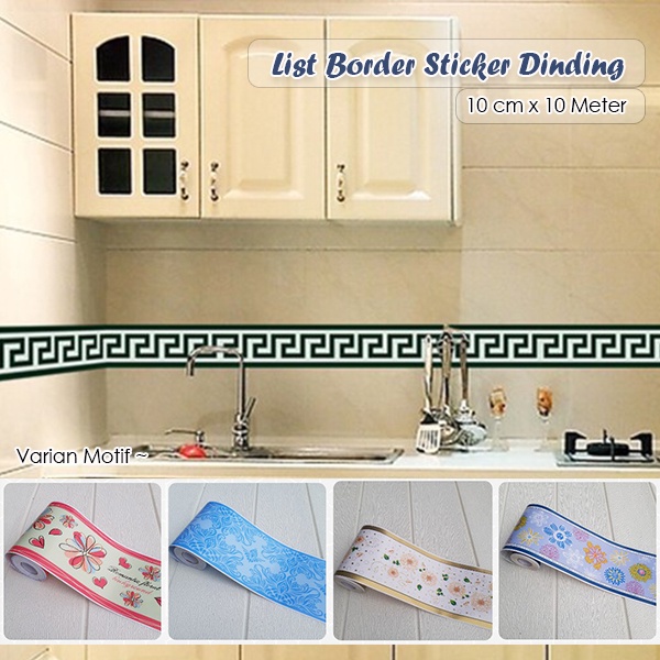 Wallpaper Sticker List Dinding Motif List Border Stiker 10 meter Termurah