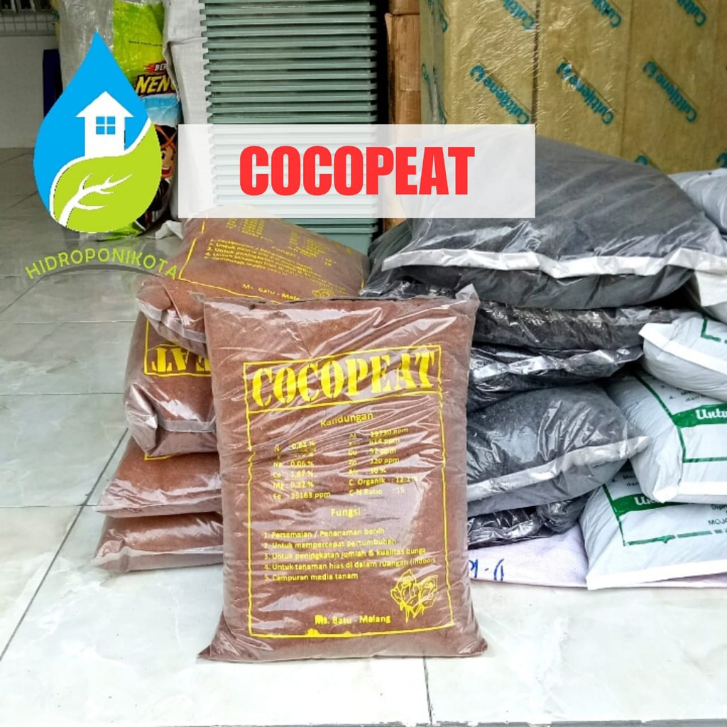 cocopeat +/- 1.5 kg - media tanam cocopeat - sabut kelapa - MTN