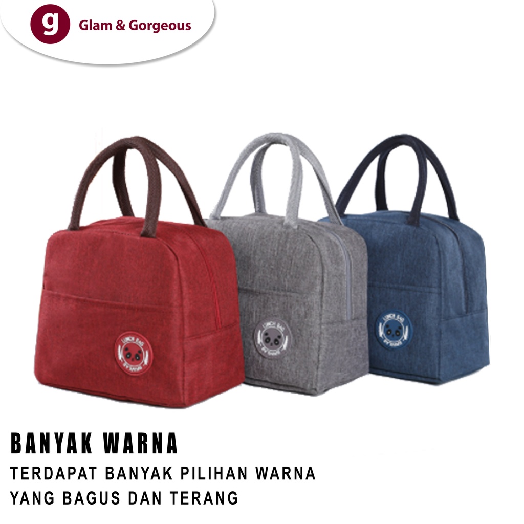 Tas Makan Lunch Box Tempat Kotak Makanan Anak Tahan Panas Praktis Motif TM021