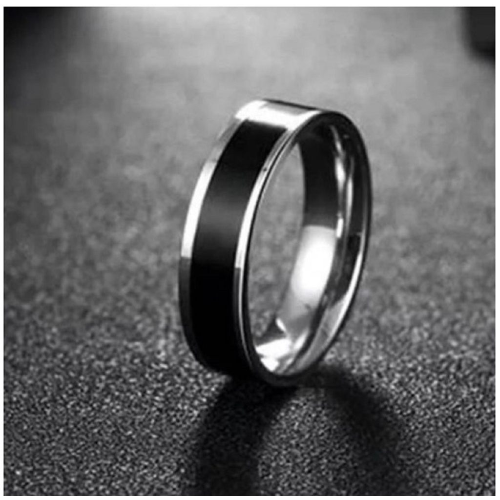 COD MILLENIAL CINCIN TITANIUM PREMIUM CINCIN EPOXY SILVER LIST HITAM CINCIN SILVER POLOS BISA COD