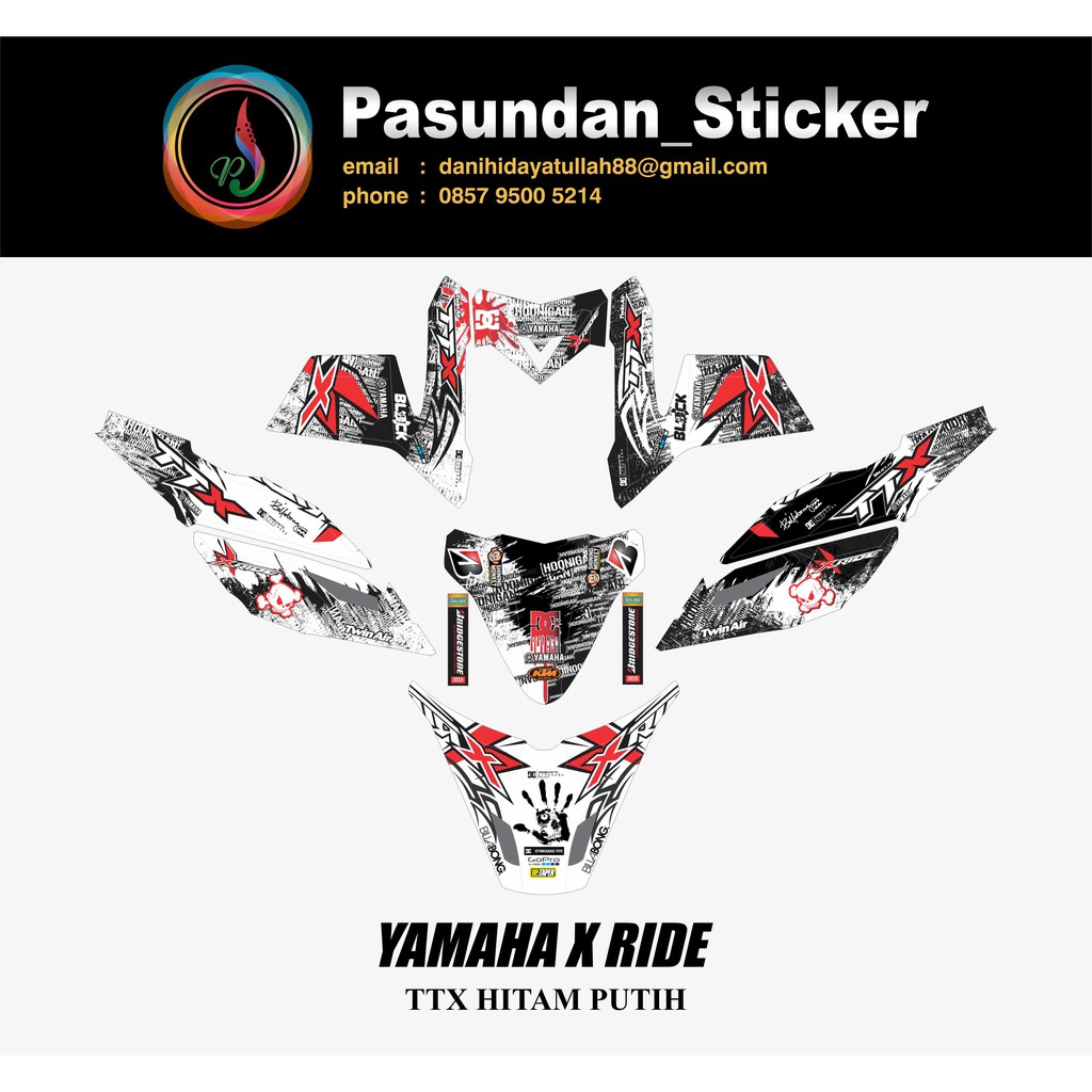 YAMAHA X RIDE TTX HITAM PUTIH