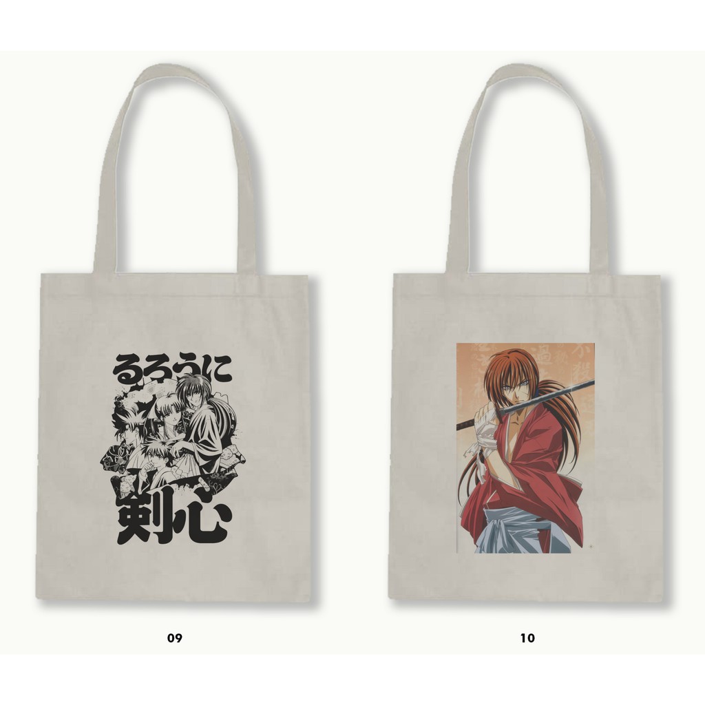 TOTE BAG BLACU - SAMURAI X (RUROUNI KENSHIN)