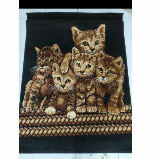 karpet permadani motif kucing