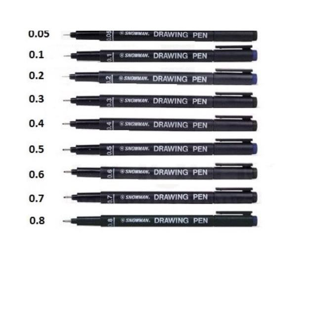 

✧ Snowman Drawing Pen FT 700 0.005 0.1 0.2 0.3 0.4 .05 0.6 0.7 0.8 ♜