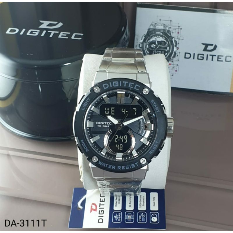 ORIGINAL,,JAM TANGAN PRIA DIGITEC DA 3111T DA 2131 DG 3014  RANTE DOUBLE TIME DG 2093 DIGITAL KARET 