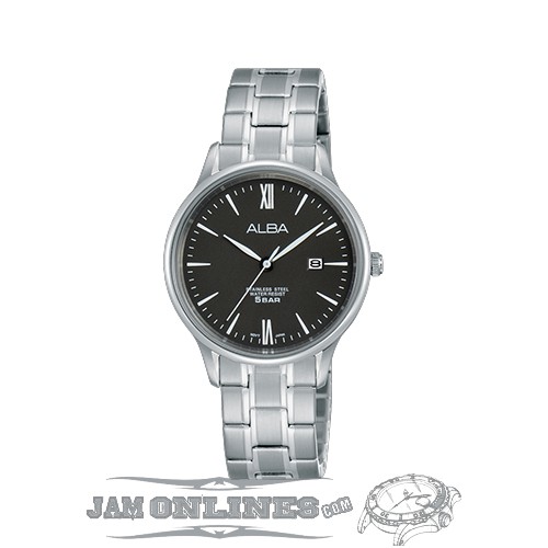 Alba AH7N87X1 Ladies Silver Black Jam Tangan Wanita Original AH7N87 AH7N87X Stainless Steel