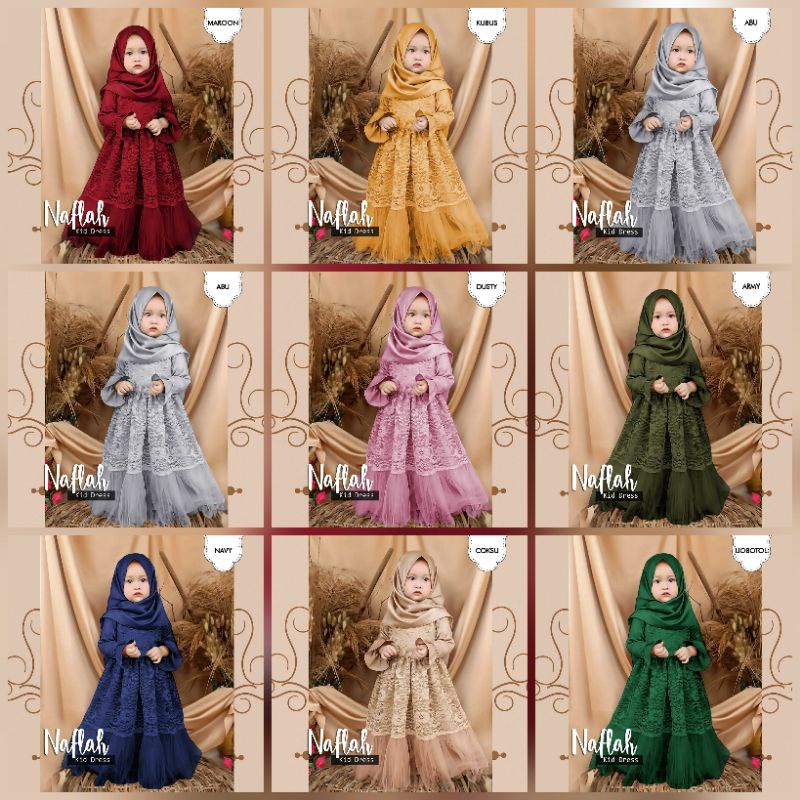 MAXY NAFLAH KID FASHION PAKAIAN ANAK PEREMPUAN DRESS GAMIS MAXI JCHM