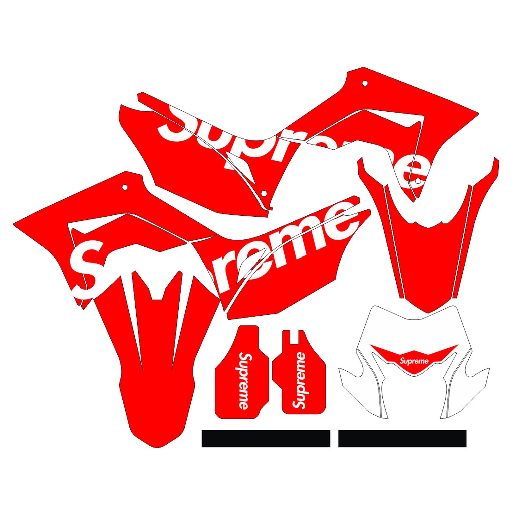 Sticker DECAL CRF 150 L Bisa Custom Supreme Stiker Honda CRF 150 L  (22)