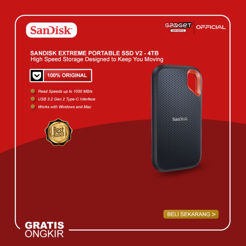 Sandisk Extreme Pro Portable SSD V2 E61,E81 Type C USB 3.2 Gen 2