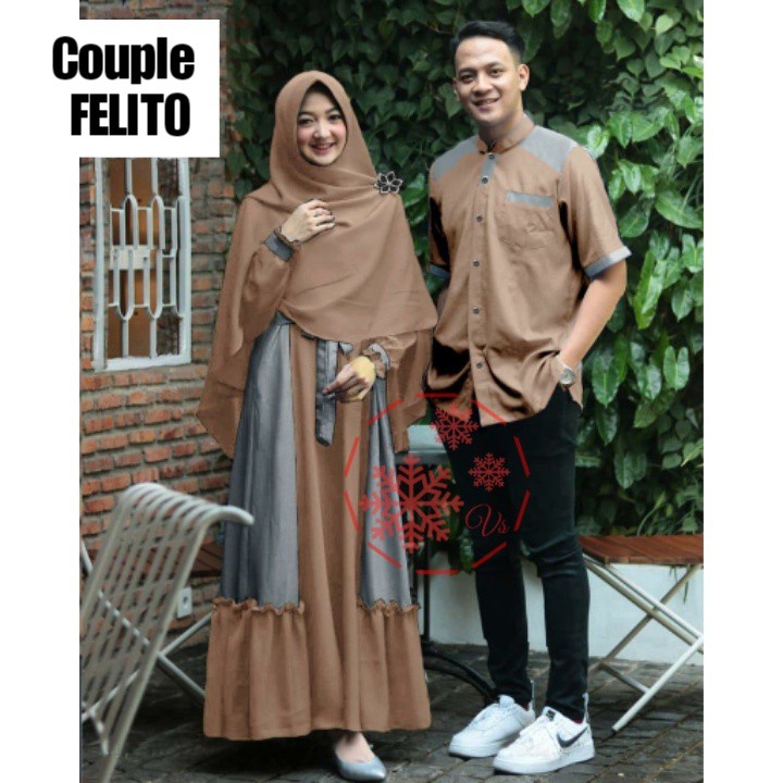 CP GAMIS FELITO / BAJU COUPLE WANITA MUSLIM vV