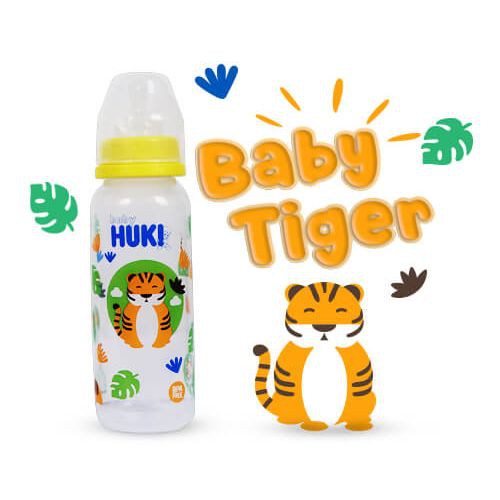 Huki Baby PP Bottle 240 ml - Botol Dot Susu Bayi Seri Hewan 240ml