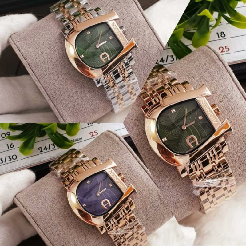 JAM TANGAN PRIA WANITA | RANTAI | KULIT | KARET | MURAH | WANITA AIGNER