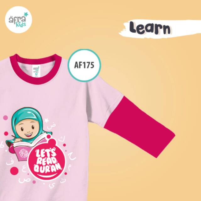 Afrakids AF175 Baju  Kaos  Bayi Anak  Muslim Karakter Murah  