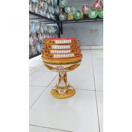 dulang susun prada kombinasi kerang