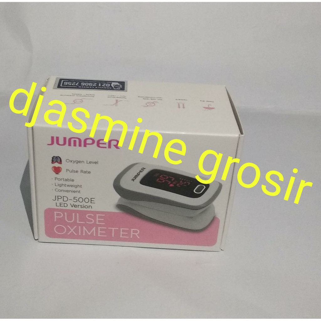 Oximeter Jumper Fingertip Pengukur Kadar Oksigen Dalam Darah 500E LED