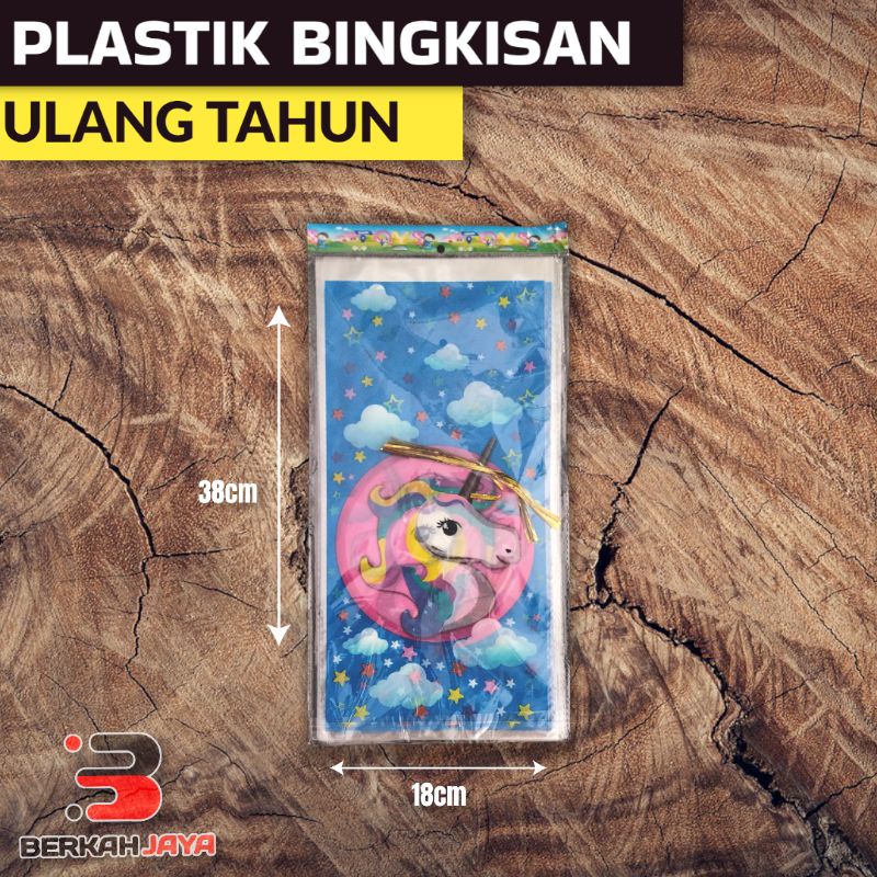 

PLASTIK BINGKISAN ULANG TAHUN / SOUVENIR / 38 x 18 / ISI 10lmbr