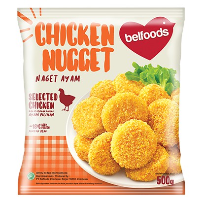 

Belfood - Favorite Chicken Naget/ Nuget/ Nugget 500 Gr