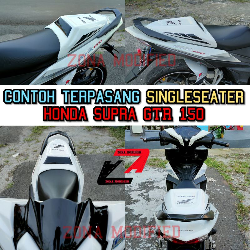 cover jok belakang singleseater honda supra GTR 150
