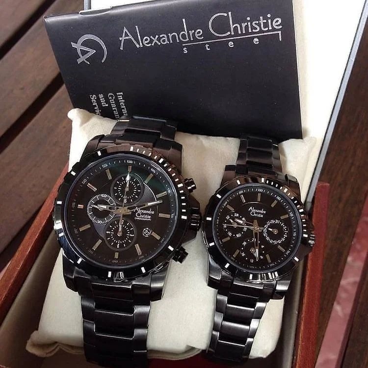 Alexandre christie Couple ac 6141 original bergaransi resmi jam tangan couple ac 9205