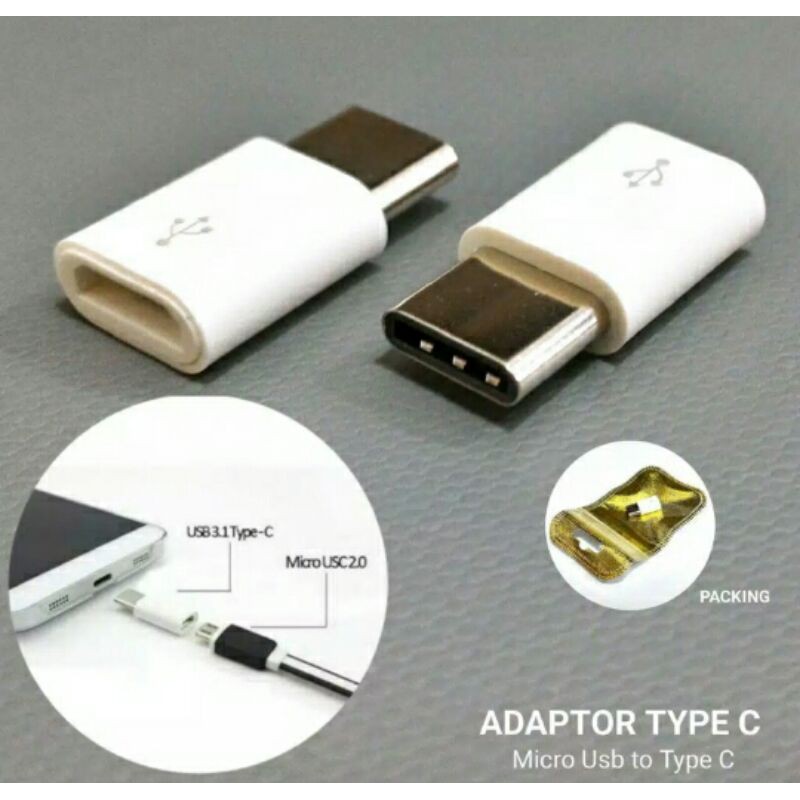 Otg Micro Usb V8 to Tipe C and Iphone / Charger Tipe C / Charger I phone