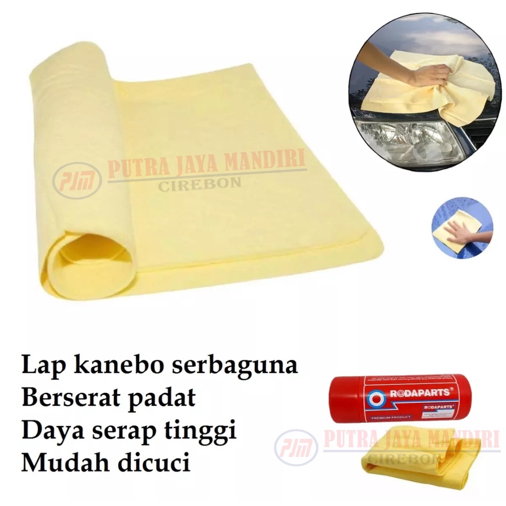 Rodaparts Kanebo Lap / Chamois Lap Motor Mobil Sepeda /  Kanebo Lembaran Berserat Serbaguna