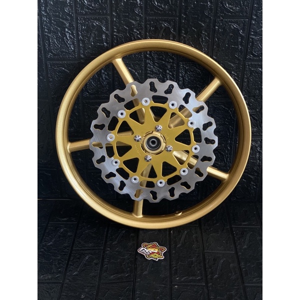 VELG V ROSSI SANCA COPY RCB DEPAN 160 RING 17 SET DISC COMBIZ CMZ 300 MM