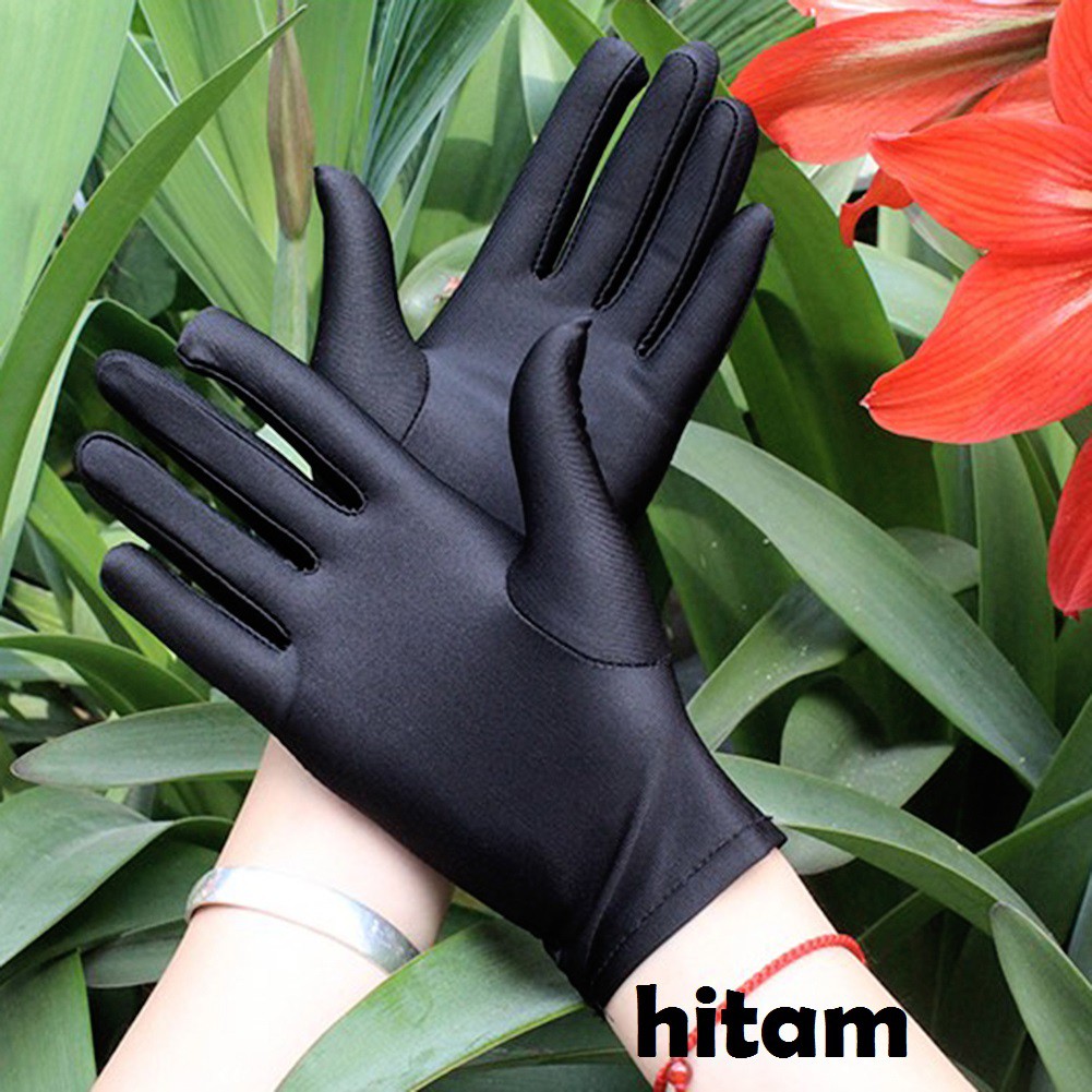 SR25 Sarung tangan wanita satin Prom pesta gloves