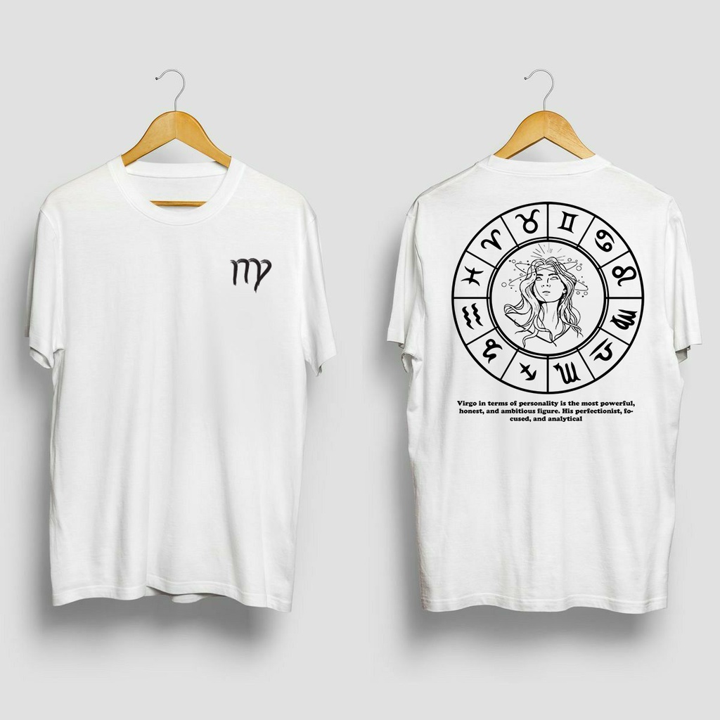 Baju Kaos Distro Pria Wanita Zodiak Virgo