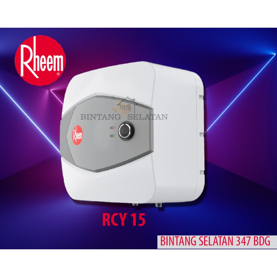 WATER HEATER RHEEM RCY 15L 250WATT  PEMANAS AIR LISTRIK RHEEM RCY 15