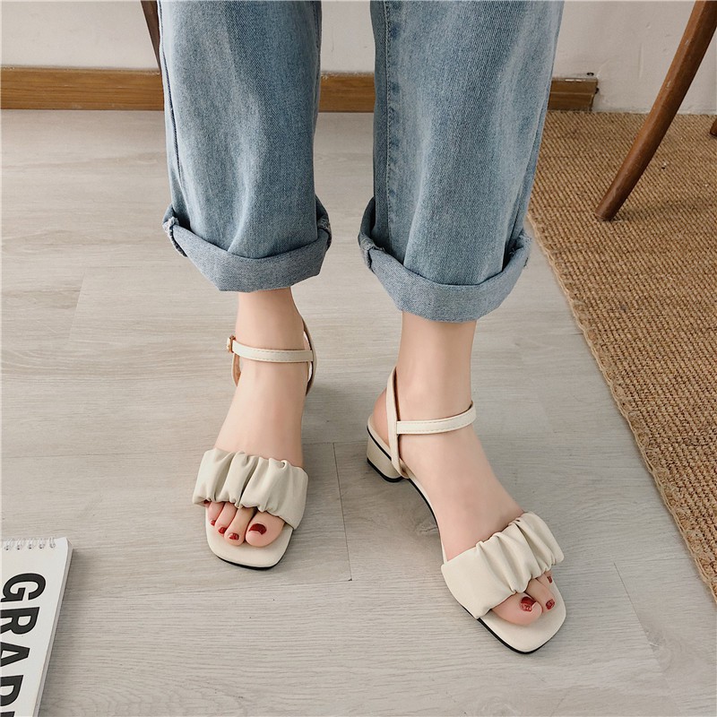 RYS - Ankle Strap Sepatu Hak Tali Casual Sehari Hari - Ori Import