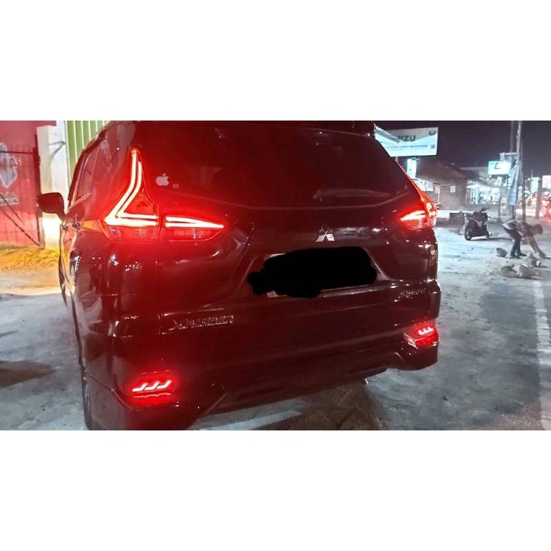 rear reflektor bumper bemper belakang mitsubishi xpander mata kucing lampu led plasma cob