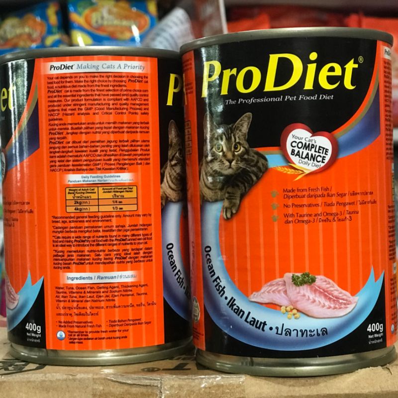 Pro Diet Kaleng 400 gr Makanan Basah Kucing - Ocean Fish / Ikan Laut