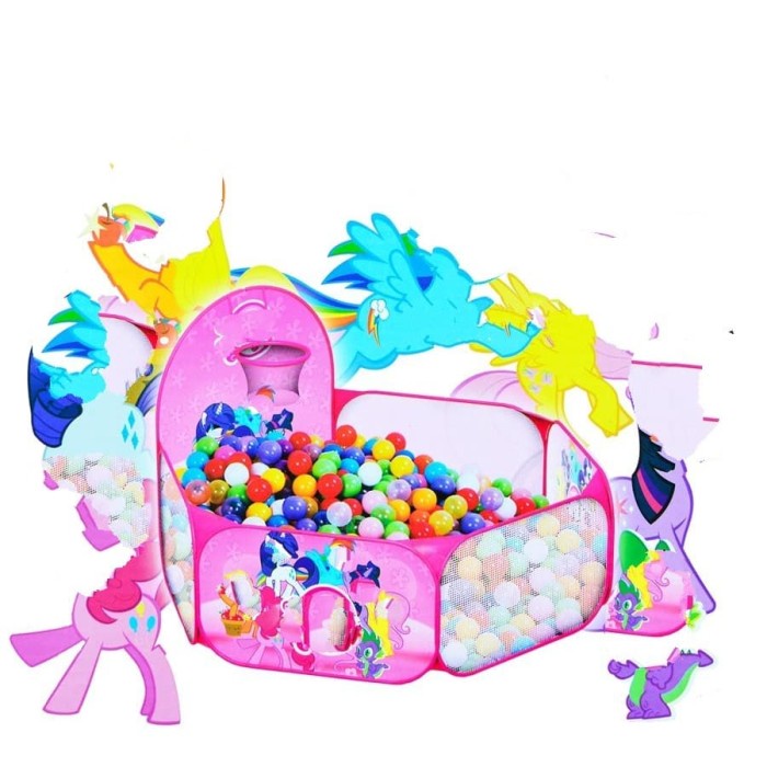 TENDA KERANJANG MANDI BOLA LITTLE PONY - TENDA ANAK MANDI BOLA