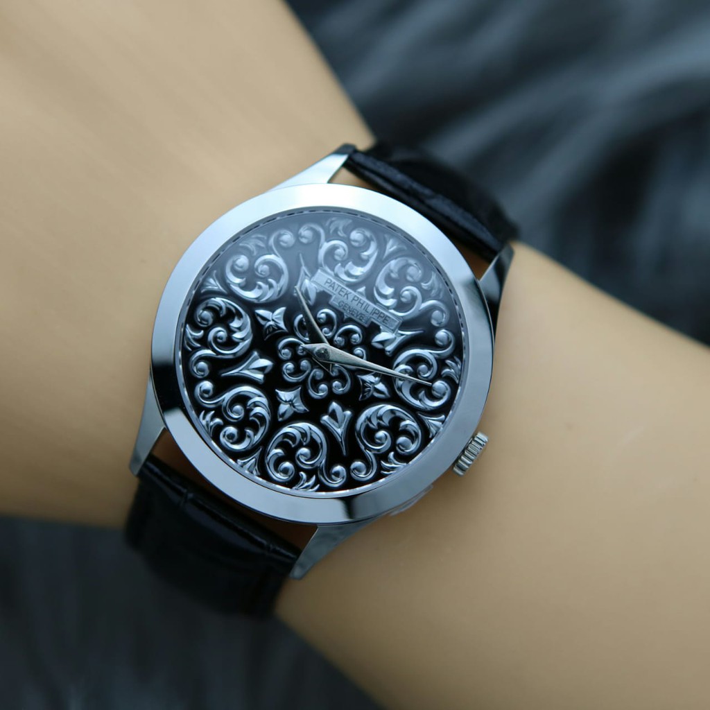 Jam Tangan Wanita Cewek Analog Fashion Patek Philippe Premium Tali Kulit