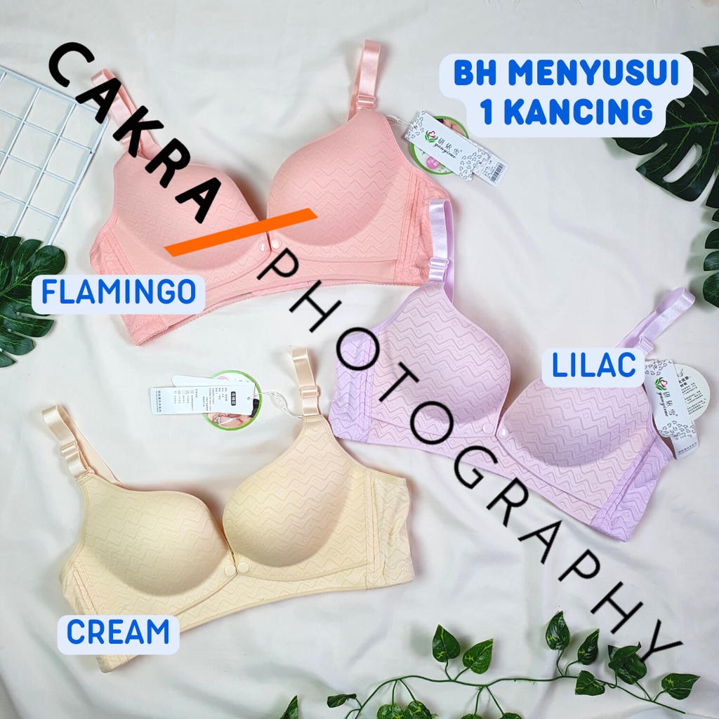 CG Bra Bh Menyusui Buka Samping Kancing Depan 1 Premium Maternity Ukuran 34, 36, 38, 40, 42 Ypns - C